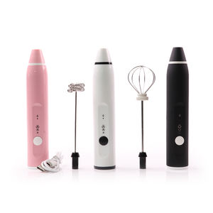 جهاز صنع رغوة الحليب الكهربائي الاحترافي عالي الجودة بثلاث سرعات قابل لإعادة الشحن عبر USB محمول باليد - Product Image 2