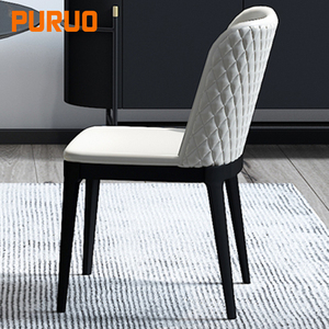 Puruo Italian Luxury <strong>Dining</strong> Chair Minimalist Backrest High-End Designer Feel Metal for Home Use Light Modern <strong>Dining</strong> <strong>Table</strong> <strong>Stool</strong> - Product Image 2