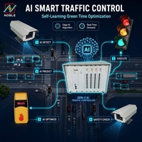 Système de feux de circulation intelligents filaires 220 V CA avec IA / Système de contrôle de feux de circulation intelligentes par IA avec armoire de commande - Prix