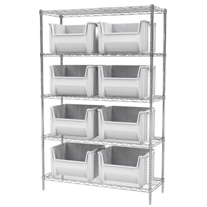 قابل للتعديل NSF الموافقة المعادن 304 الفولاذ المقاوم للصدأ حامل مزود برفوف متدرجة من السلك من رف الرف المورد - Product Image 2