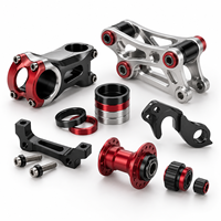 Support de fixation pour éclairage de vélo en aluminium et acier inoxydable usiné CNC avec usinage par électroérosion pour VTT, vélos de route et vélos électriques