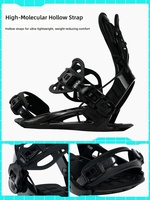 Fixateur de semelle de ski, équipement de ski, fixation universelle pour raquettes à neige pour adultes, motif floral gravé