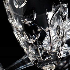 Classique rétro en relief gravé verre à vin verres à pied épaissi diamant gobelet <span class=keywords><strong>Transparent</strong></span> gobelet à boire pour Champagne - Product Image 4