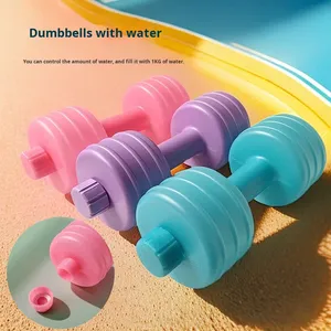 Haltères remplis d'eau, équipement de fitness pour femmes, utilisation à domicile, ensemble d'entraînement des bras, débutants, portables - Product Image 3