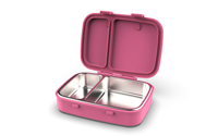 AOHEA-Boîte à lunch réutilisable en acier inoxydable anti-fuite pour enfants, bento pour écoliers