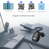 Escáner de código de barras de código QR 1D 2D Lector de mano inalámbrico/con cable USB con capacidad de papel de tamaño A4 en stock y listo para usar