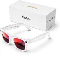 Lunettes Intelligentes Nexlenz avec Caméra - 8MP/32MP GPS Mains Libres pour Voyages, Cyclisme, Moments Quotidiens, Appels Audio, Traduction, WiFi, Vidéo POV