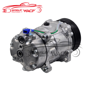 Compresor de aire 7V16 7PK para VW Crafter para Transporter <span class=keywords><strong>1995</strong></span>- 2000 357820803R 95NW19D629BB compresor de pieza de reparación de CA de coche WXVW065 - Product Image 3