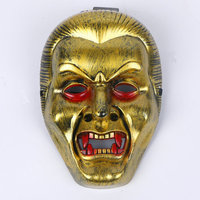 Breloques d'Halloween, masque intégral en plastique, masque de vampire de terreur rétro, décoration pour événement, fournitures de fête