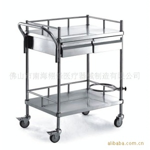 Xufeng Medical Stainless Steel Treatment Cart XF677 700x450x800mm Double Drawer Nursing <b>Trolley</b> Hospital Equipment - Product Image 5
