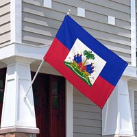 Drapeau national d'Haïti - Drapeau de grande taille - Indispensable pour les événements, les défilés et la décoration intérieure