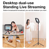 Kit vidéo pour smartphone avec éclairage U-Rig, stabilisateur portable pour téléphone portable avec anneau lumineux 2500K-9000K pour l'enregistrement vidéo