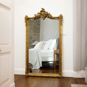Wholesale Luxury Large <strong>Mirror</strong> for Living <strong>Room</strong> Gold Wooden Framed Full Length <strong>Mirror</strong> Wall Mouted <strong>Big</strong> Floor <strong>Mirror</strong> - Product Image 2