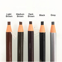 Crayon à sourcils en bois Pmu Brow de Microblading de marque privée imperméable pour le maquillage permanent des sourcils