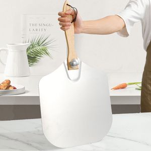 Accessoires de cuisine modernes et abordables pour la <span class=keywords><strong>maison</strong></span>, pelle à <span class=keywords><strong>pizza</strong></span> faite <span class=keywords><strong>maison</strong></span>, outils à <span class=keywords><strong>pizza</strong></span> en aluminium avec manche en bois - Product Image 5