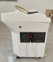 Bac de lavage de cheveux professionnel avec réservoir d'eau de 60L, fonctions massage et vapeur, machine SPA pour le lavage des cheveux sans raccordement