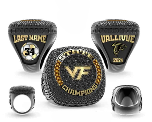 Personnalisez les bagues de championnat avec différents styles de pierres précieuses ou de finitions peintes - Product Image 4