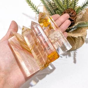 بيع بالجملة شافي أصفر يذوب برج كريستال للشاكرا وتطهير الطاقة - Product Image 3