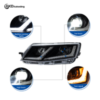 Feux de voiture pour Skoda Octavia, projecteur de phare LED, lentille, 2014-2018, phare avant Octavia, animation DRL, accessoires automobiles