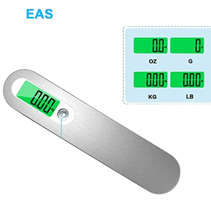 Báscula de equipaje electrónica de viaje colgante de 50kg, tamaño de bolsillo portátil, batería LCD Digital de acero inoxidable 304, Maleta de etiqueta privada - Product Image 3