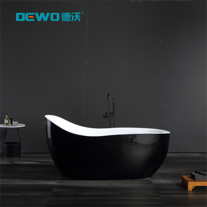 Đứng miễn phí Đen Acrylic bồn tắm 1800 thông minh bồn tắm hoàn chỉnh phòng tắm & nhà bếp cho ngoài trời & biệt thự sử dụng nhà máy cung cấp - Product Image 3