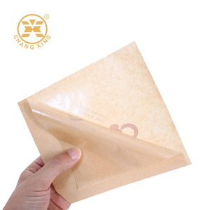Bolsa de papel abierta doble personalizada papel para llevar a prueba de grasa perro caliente hamburguesa sándwich bolsa de papel de embalaje Kraft - Product Image 5