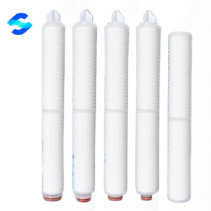 Pp lớp hỗ trợ 10 inch 0.2 UM ưa nước PES Micro xếp li Lọc Cartridge lọc cuối cùng cho nước khoáng chế biến - Product Image 2