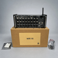 Yeni Sürüm MR18 18 Kanallı Dijital Raf Tipi Mikser, 16 Profesyonel Preamplifikatörlü, Dahili WiFi Tablet Kontrolü ile Canlı Ses, Sahne, Gösteri için