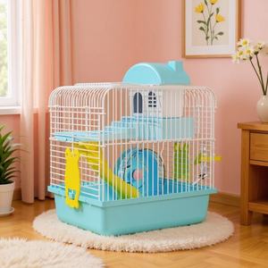 Fabricant en gros Cage à <span class=keywords><strong>hamster</strong></span> portable de luxe en acrylique pliable écologique personnalisée Grand château <span class=keywords><strong>DIY</strong></span> intérieur extérieur - Product Image 1