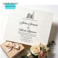 Cartes de vœux en papier fantaisie imprimées numériquement, suite d'invitations de mariage, cartes personnalisées « Save the Date », en gros
