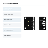 Module de capteur de vibrations haute sensibilité, détection numérique des impacts et mouvements, carte à 3 broches pour alarme de sécurité Arduino