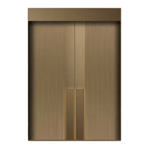 Porta Externa Moderna Minimalista em Aço Inoxidável Antifurto YUDON para Apartamentos, Vilas e Portas Frontais de Casas - Product Image 1
