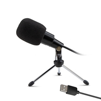 Micrófono USB en Oferta para PC, Tablet, Laptop, para Grabación en Estudio, Podcasting y Enseñanza