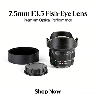 เลนส์ฟิชอาย 7.5 มม. F3.5 ฟูลเฟรม APS-<span class=keywords><strong>C</strong></span> <span class=keywords><strong>200</strong></span> °   แท่นยึดกล้องหลายตัว FOV - Product Image 3