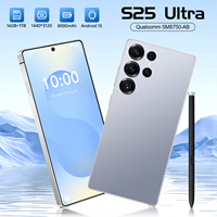 Nuevo Smartphone S25 Ultra 5G, Pantalla HD de 7.3 Pulgadas, Deca Core, Cámara Trasera de 108MP, Versión Global Android 15, Teléfono Móvil LTE
