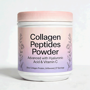 Colágeno en Polvo con Ácido Hialurónico Avanzado y Vitamina <span class=keywords><strong>C</strong></span>, 20oz, Sin Sabor, Proteína de Colágeno, 27 Porciones, Fuerza Muscular y Energía - Product Image 1