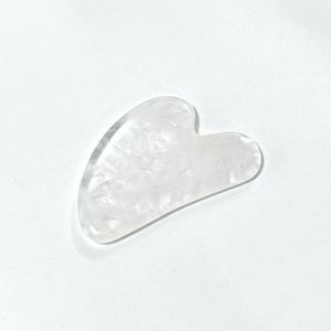 Tabla de Guasha de Jade Cristal Blanco Transparente 100% Natural para el Cuidado de la Piel - Product Image 2