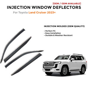 Déflecteurs de fenêtre latérale pare-pluie pour Toyota Land Cruiser 2023+ accessoires auto - Product Image 2