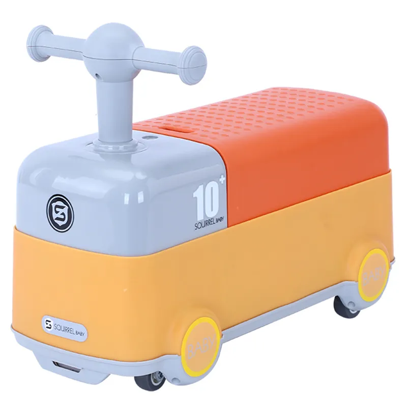 New Design Large Storage Plastic Ride-On Car Toys Sliding Baby Wiggle Swing Car for Outdoor Use for 5 to 7 Years Old Kids