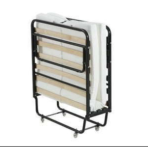 Dễ Dàng Di Động Tiết Kiệm Không Gian Gấp Khung Giường Kim Loại Khung Nệm Giường - Product Image 1