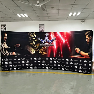 Stand d'exposition portable économique avec graphismes personnalisés vibrants, bannière <span class=keywords><strong>de</strong></span> fond portable pour <span class=keywords><strong>campagne</strong></span> - Product Image 2