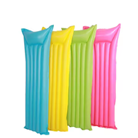 Fabrik preis PVC Tragbare lange schwimmende Reihen Schwimm ring Wasser bett matte Hängematte Aufblasbare Strand luft matratze
