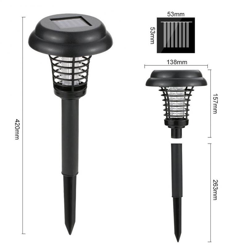 Алюминиевое литье, солнечные садовые фонари для дорожек, уличное освещение для газона, солнечный свет для комаров, газона