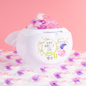 Huajifang Capsules de <span class=keywords><strong>lessive</strong></span> 4-en-1, 32 pièces, Parfum aromatique, Nettoyage en profondeur et adoucissement, Parfum longue durée - Product Image 4