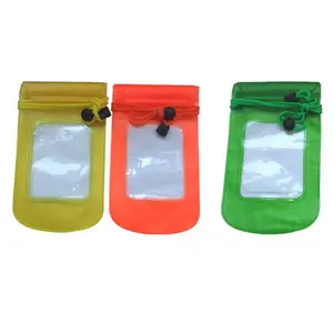 IPX8 PVC yüzen su geçirmez telefon çantası dış spor şeffaf telefon çanta kılıfı PVC