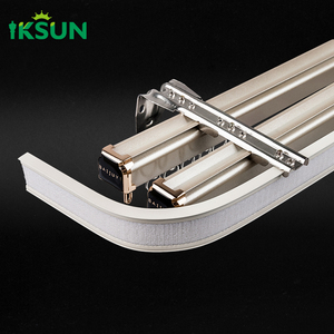 IKSUN Heavy Duty <strong>Curtain</strong> Rail Window Decoration Double <strong>Aluminum</strong> <strong>Curtain</strong> <strong>Track</strong> - Product Image 1