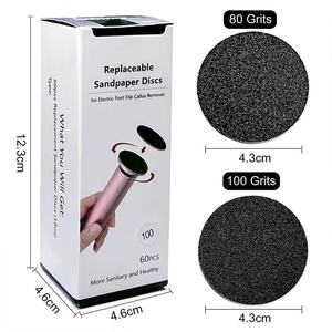 60 disques de papier abrasif de rechange pour lime électrique à pieds, éliminateur de callosités - Product Image 6