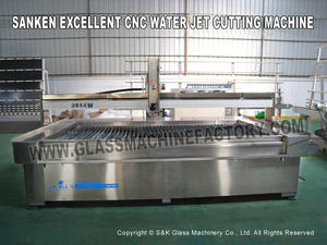 Machine de découpe au jet d'eau pour verre, prix raisonnable, directement de l'usine de Guangzhou, dotée de PLC, moteur, pompe, engrenage, boîte de vitesses et cœur de transmission - Product Image 3