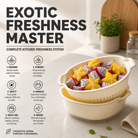 Colador de Fregadero de Cocina con Función de Filtro de Agua, Accesorio Manual para Cocina Doméstica