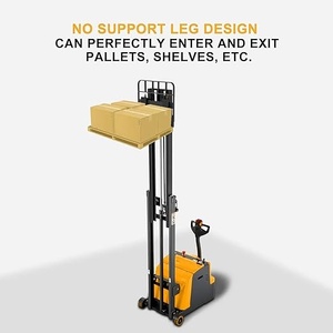 Unowned Full Electric Straddle Pallet Stacker Forklift Truck with for Engine and Gearbox & <b>Pump</b> 1000/2000kg Capacity - Product Image 1